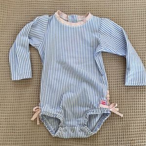 Seersucker Ruffle Butts swim